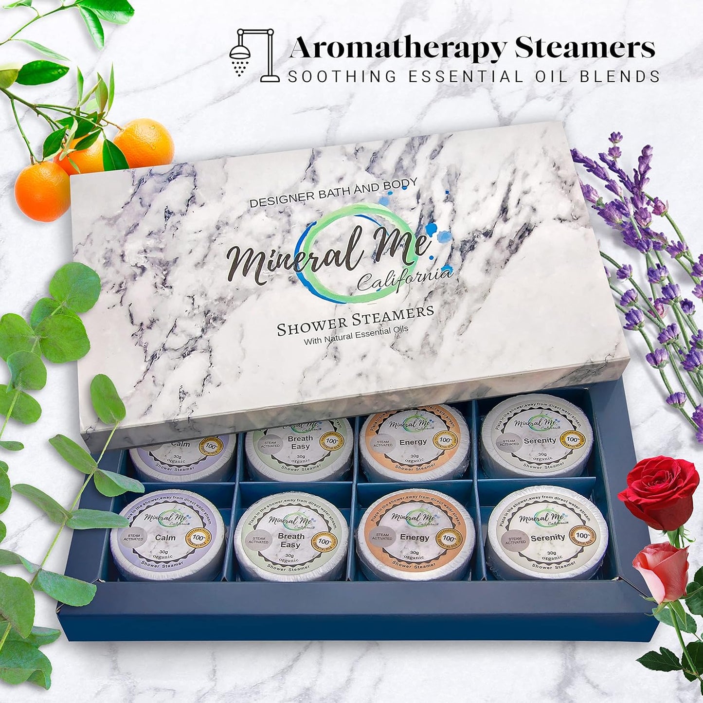 Shower Bombs Aromatherapy, Shower Steamers W/Organic Essential Oils for Vaporizing Steam Spa Relaxation, Shower Tablets, Shower Melts, Relaxing Easter Basket Essentials for Men, Women, Him, Her
