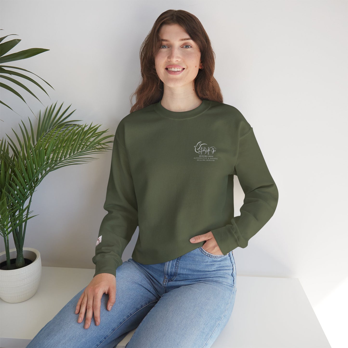 Pray Crewneck Sweatshirt - Faith Inspired Unisex Heavy Blend