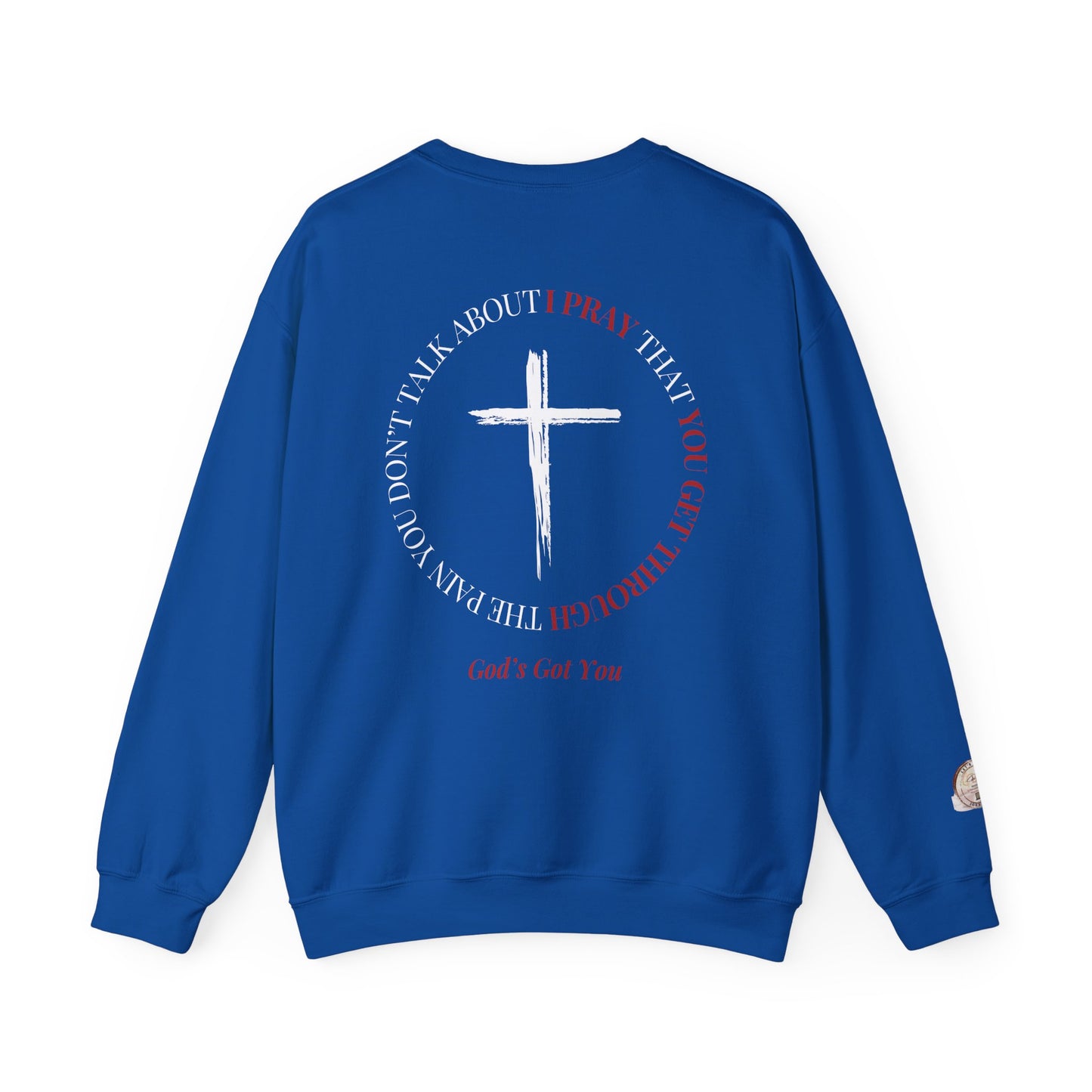 Pray Crewneck Sweatshirt - Faith Inspired Unisex Heavy Blend