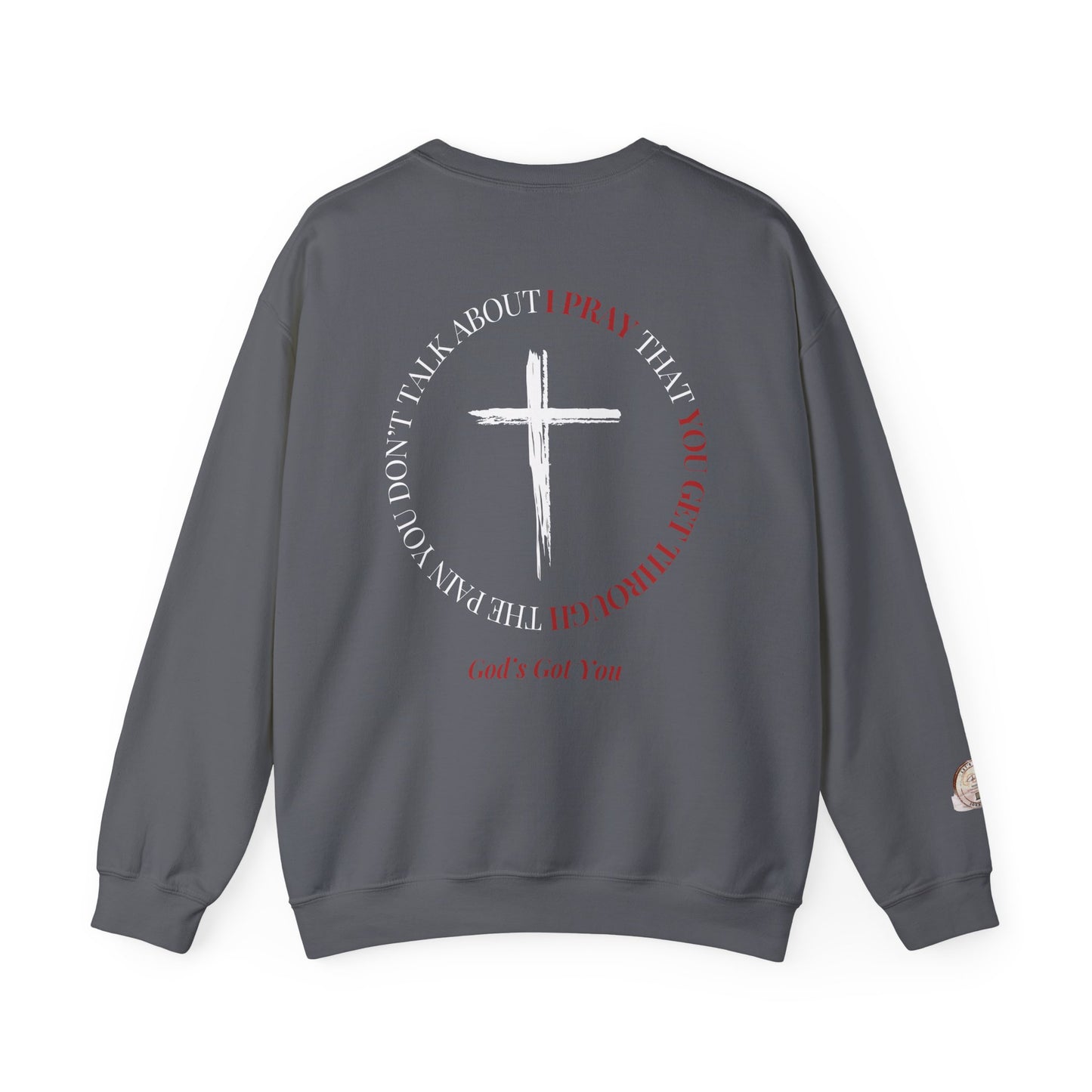 Pray Crewneck Sweatshirt - Faith Inspired Unisex Heavy Blend