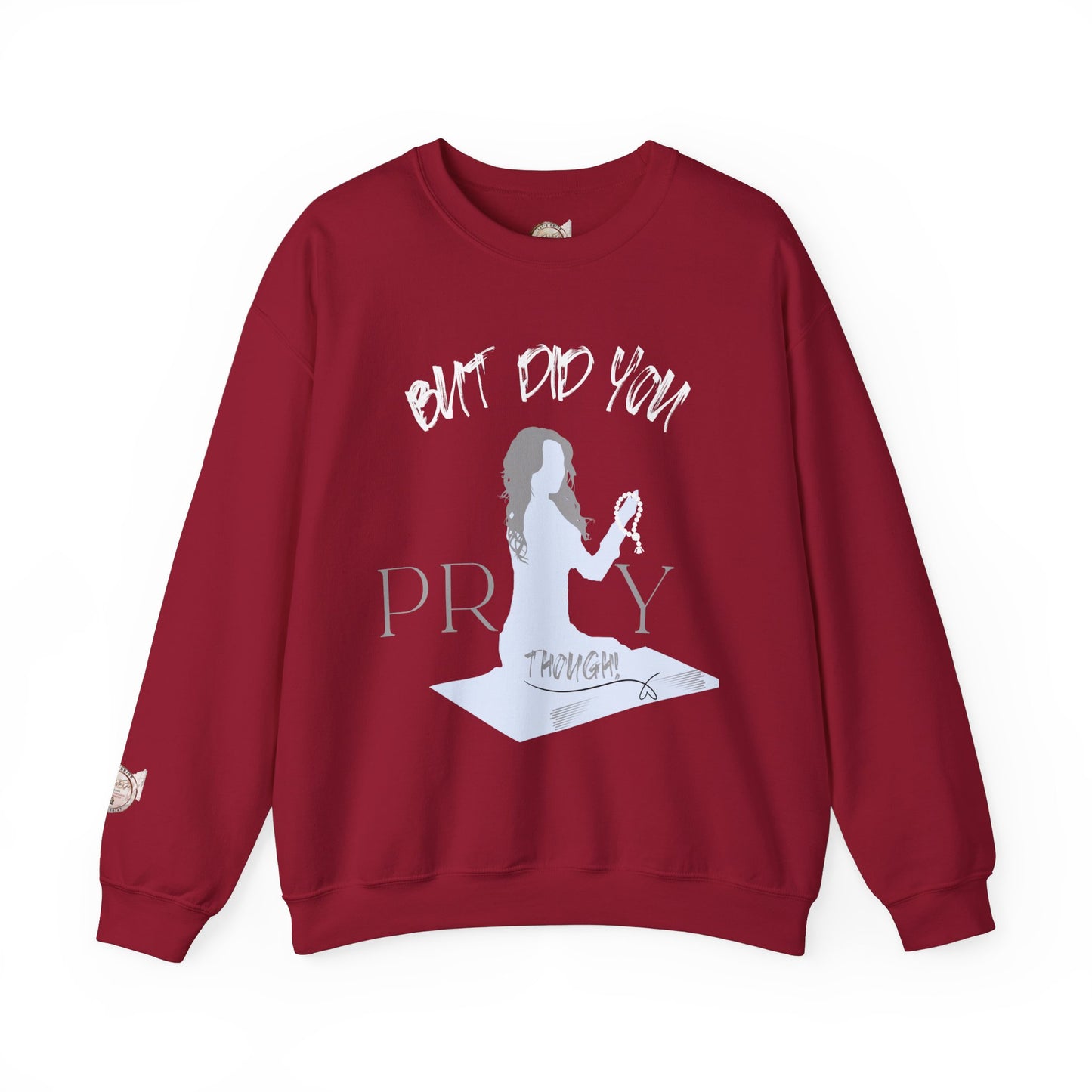 Motivational Crewneck Sweatshirt - "Pray Through" Inspirational Design