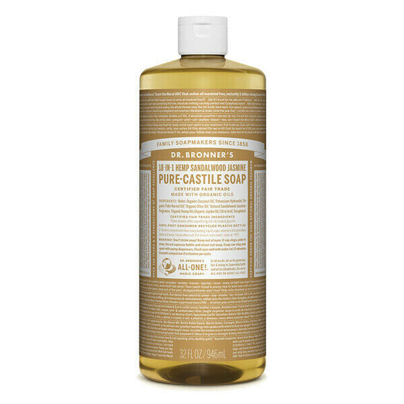 Dr. Bronner'S Pure-Castile Soap Liquid Sandalwood Jasmine 946Ml Dr Bronners
