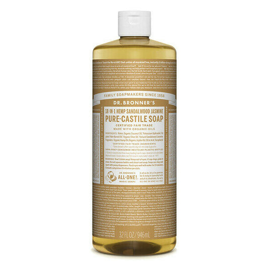 Dr. Bronner'S Pure-Castile Soap Liquid Sandalwood Jasmine 946Ml Dr Bronners