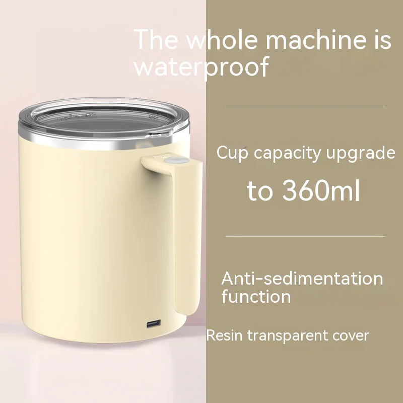 Smart Rechargeable Magnetic Automatic Mixing Coffee Cup 