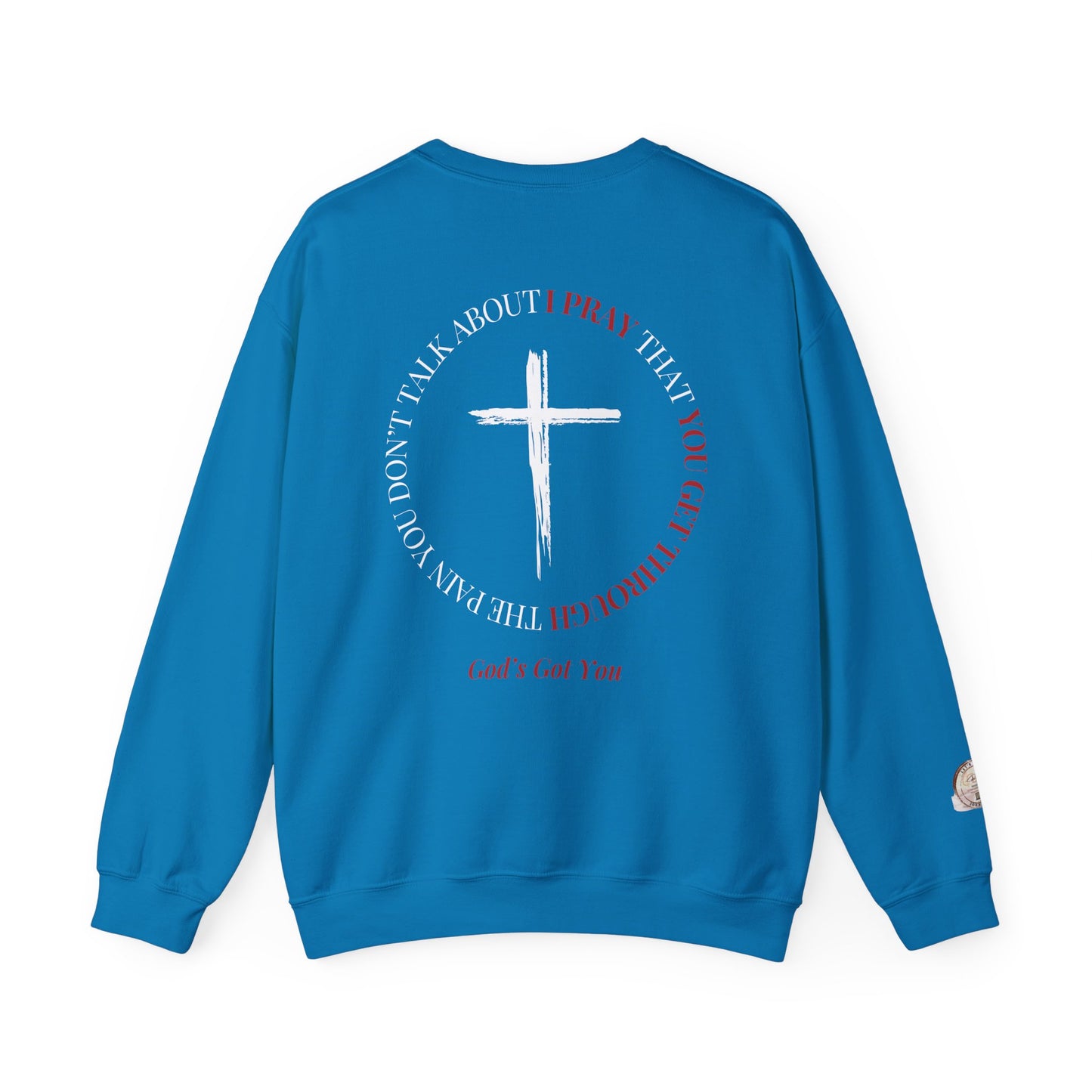 Pray Crewneck Sweatshirt - Faith Inspired Unisex Heavy Blend
