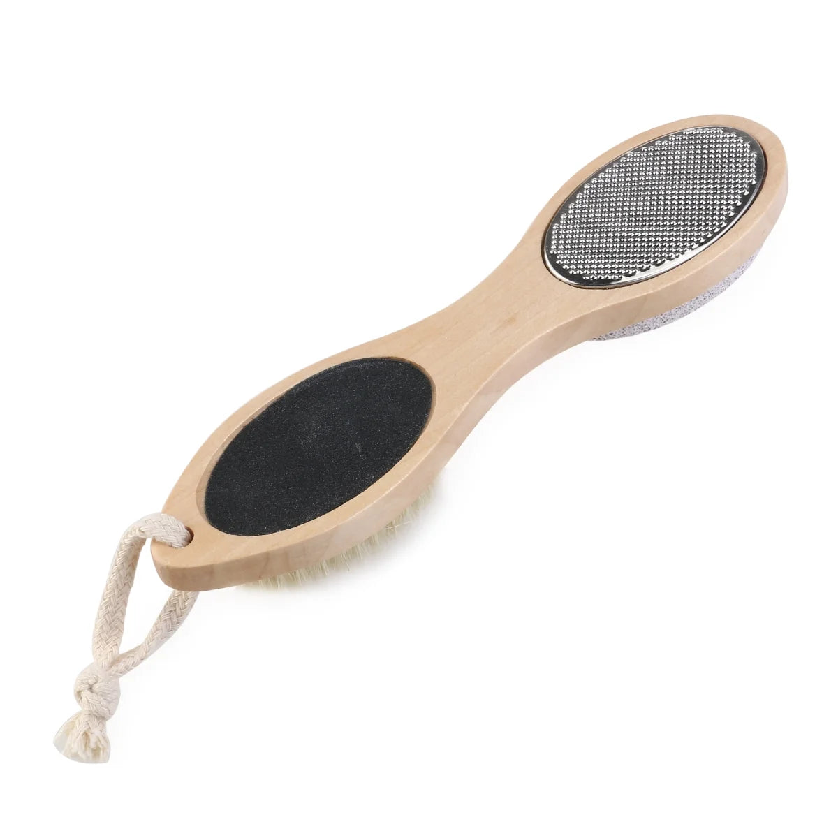 Nail Brush 4-In-1 File Callus Reducer Pumice Stone Exfoliating Brush for Men