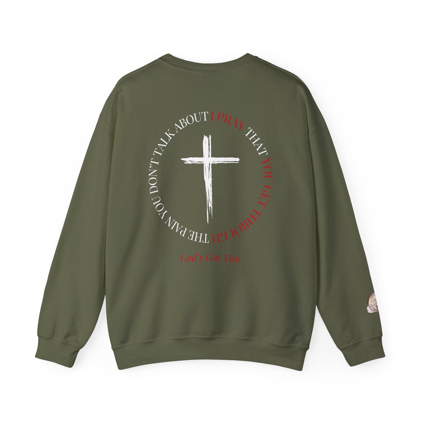Pray Crewneck Sweatshirt - Faith Inspired Unisex Heavy Blend