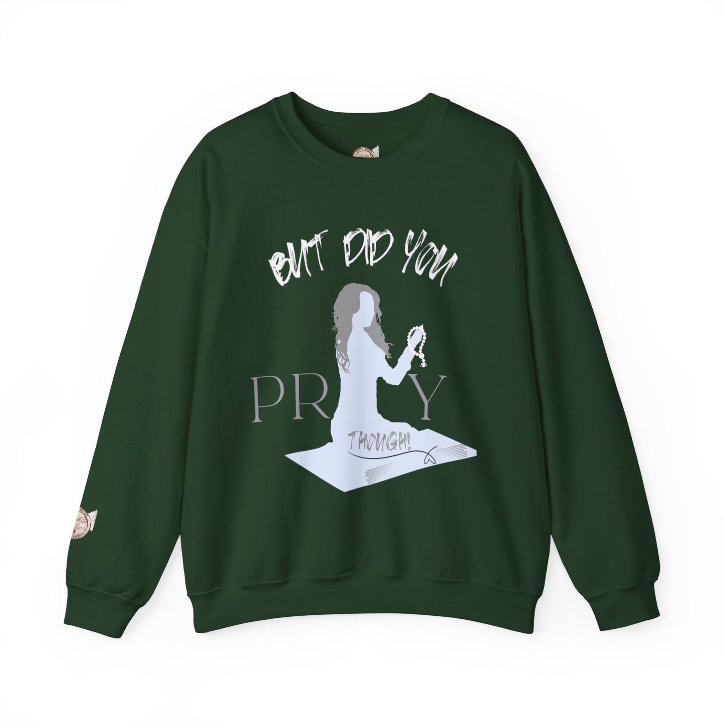 Motivational Crewneck Sweatshirt - "Pray Through" Inspirational Design