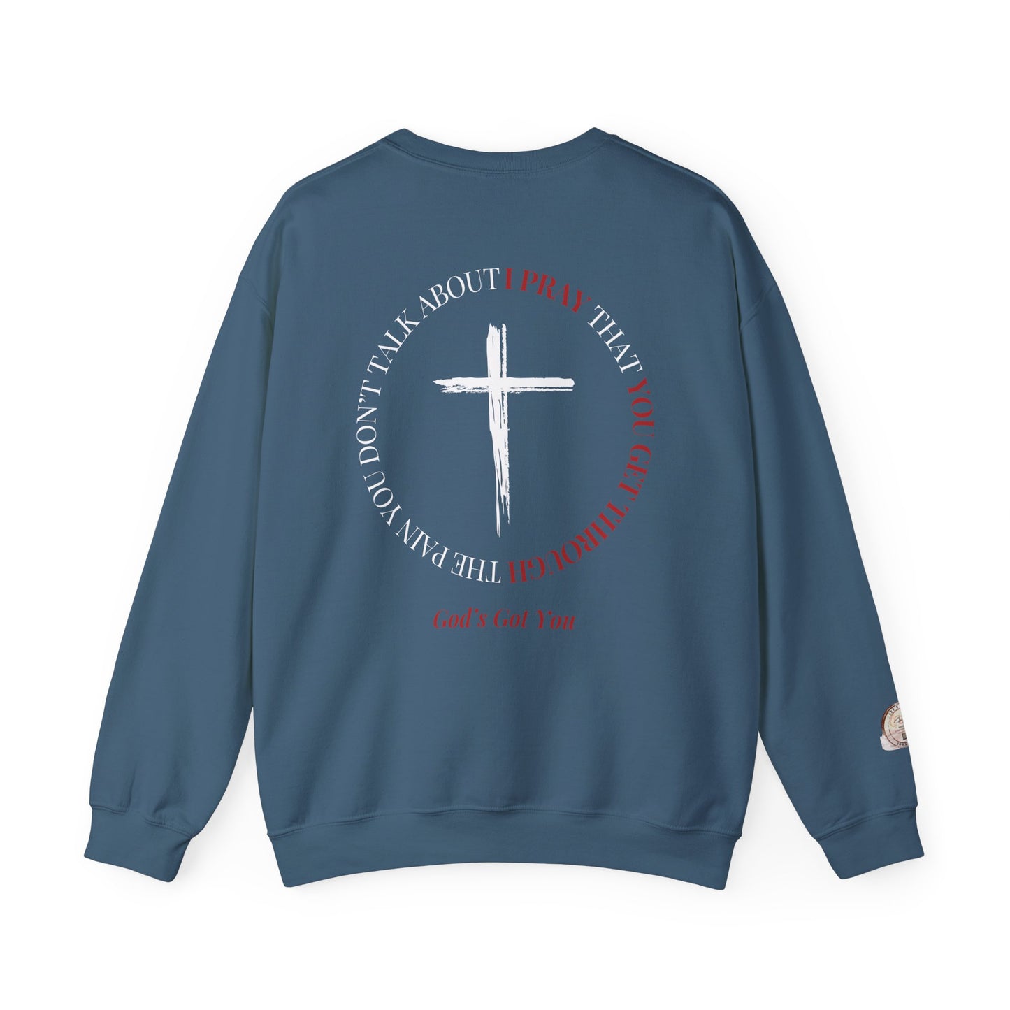 Pray Crewneck Sweatshirt - Faith Inspired Unisex Heavy Blend