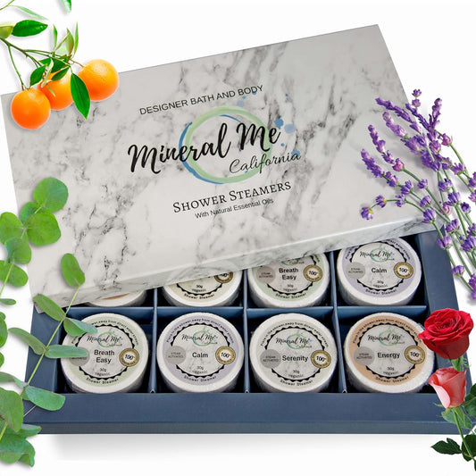 Shower Bombs Aromatherapy, Shower Steamers W/Organic Essential Oils for Vaporizing Steam Spa Relaxation, Shower Tablets, Shower Melts, Relaxing Easter Basket Essentials for Men, Women, Him, Her