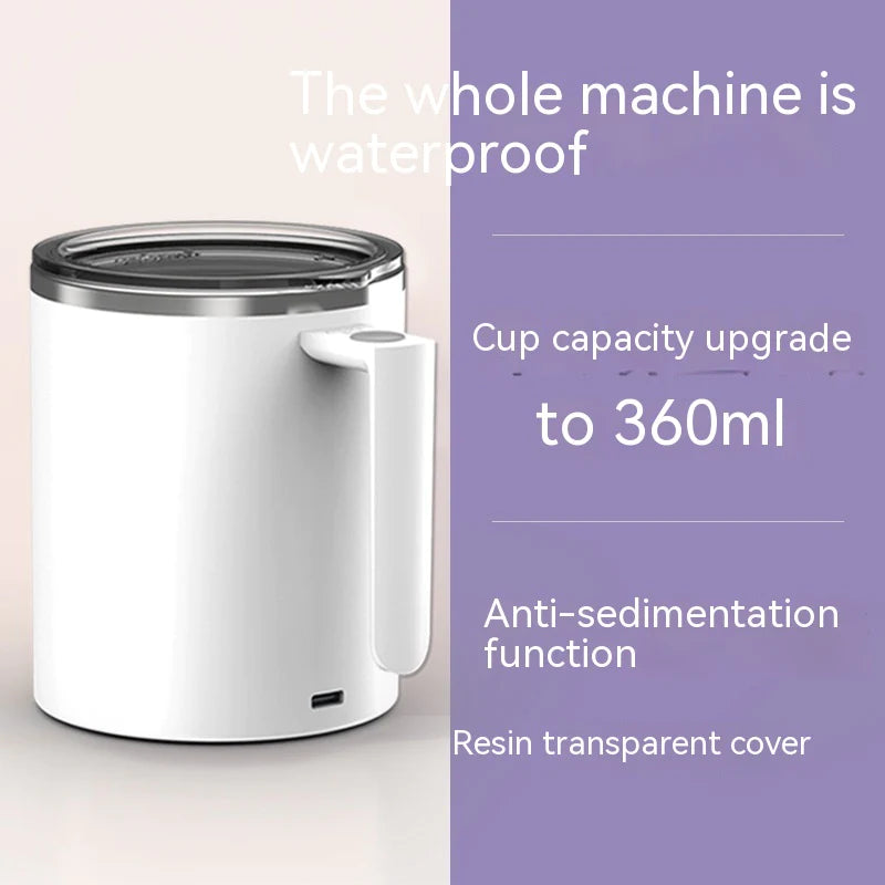 Smart Rechargeable Magnetic Automatic Mixing Coffee Cup 