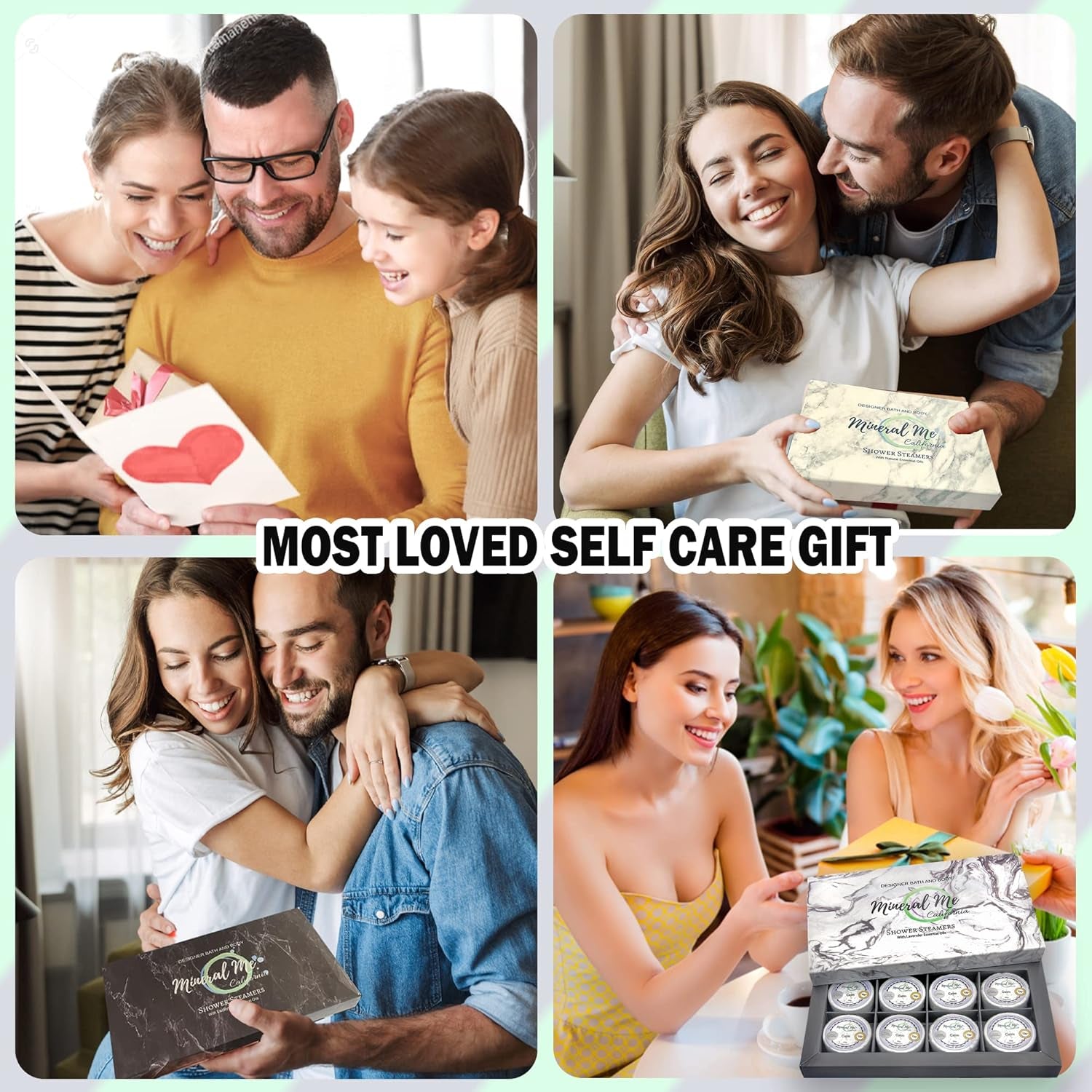 Shower Bombs Aromatherapy, Shower Steamers W/Organic Essential Oils for Vaporizing Steam Spa Relaxation, Shower Tablets, Shower Melts, Relaxing Easter Basket Essentials for Men, Women, Him, Her